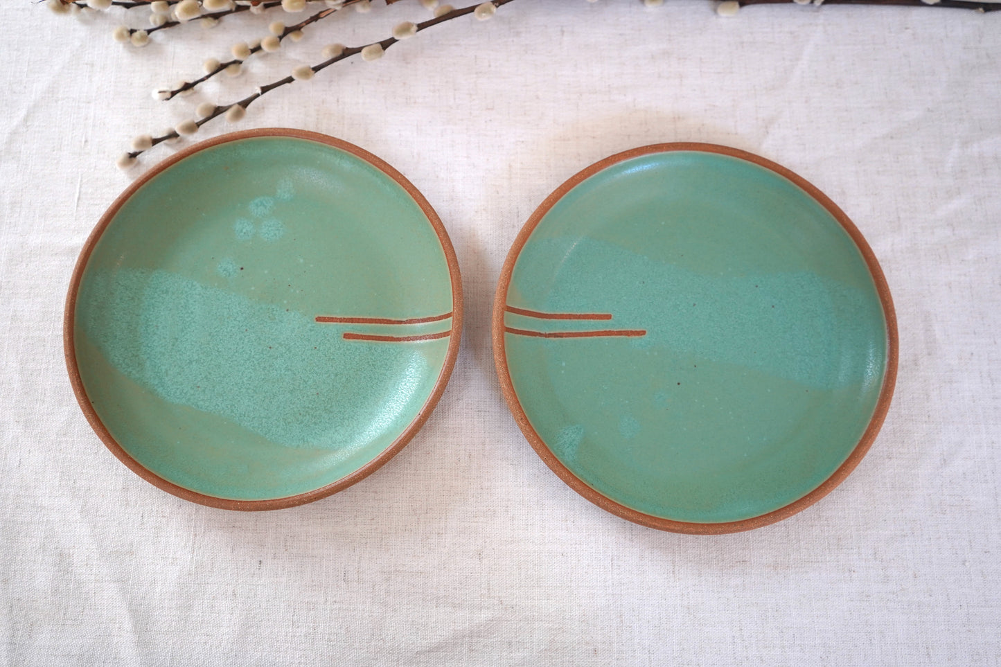 Set of two dinner plates