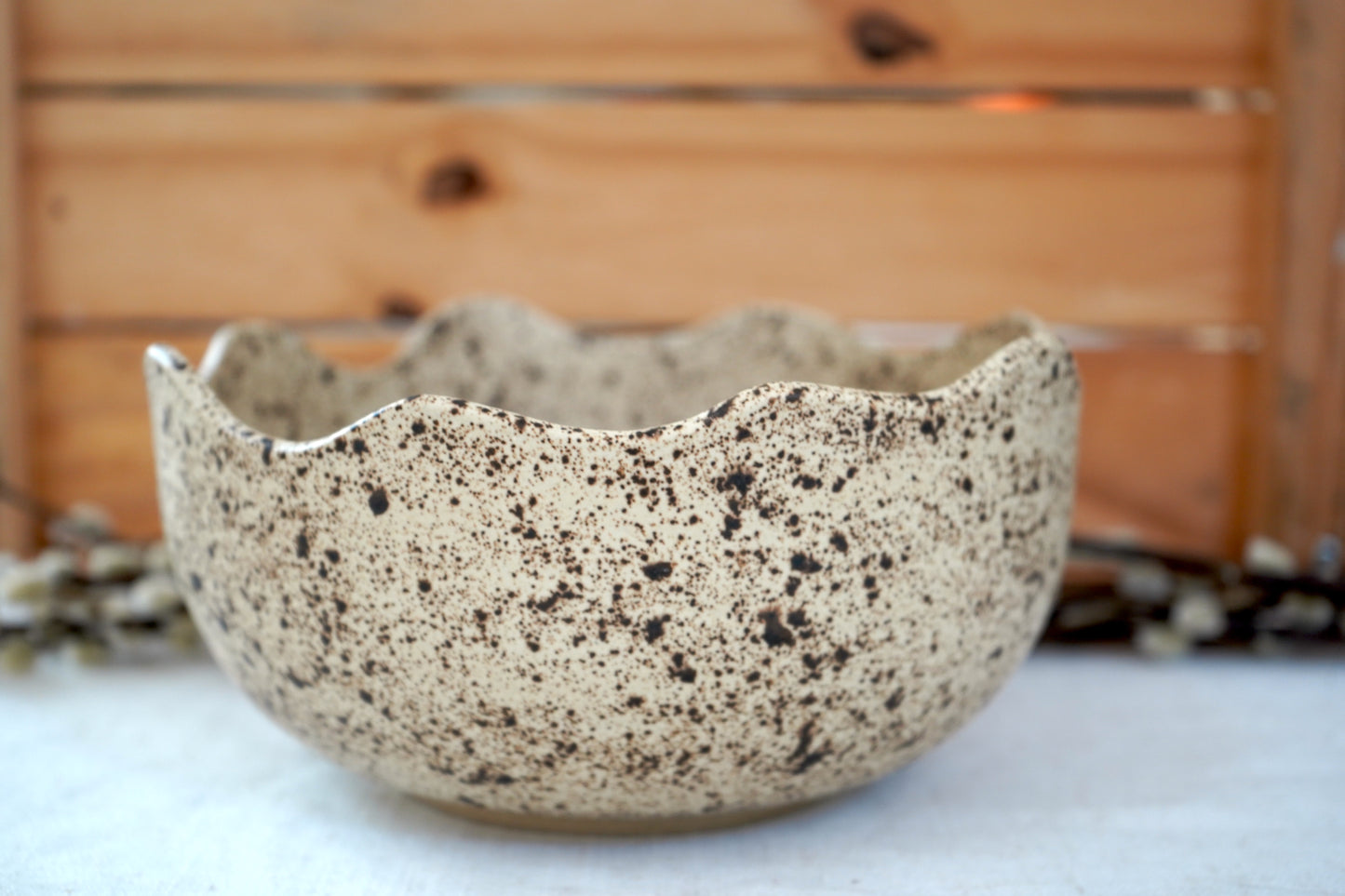 Scalloped bowl